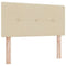 vidaXL Headboard Height Adjustable with Headboard Cream 80 cm Fabric