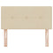 vidaXL Headboard Height Adjustable with Headboard Cream 80 cm Fabric