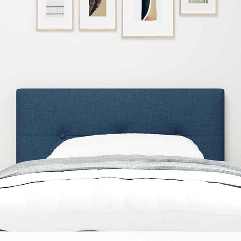 vidaXL Headboard Height Adjustable with Headboard Blue 80 cm Fabric