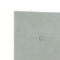 vidaXL Headboard Wall-mounted with Headboard Light grey 80 cm Velvet