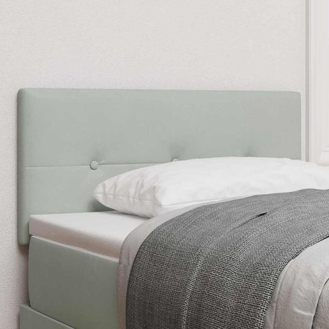 vidaXL Headboard Wall-mounted with Headboard Light grey 80 cm Velvet