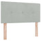 vidaXL Headboard Wall-mounted with Headboard Light grey 80 cm Velvet
