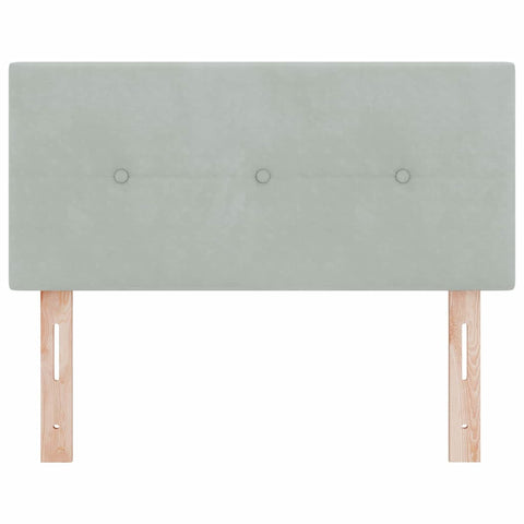 vidaXL Headboard Wall-mounted with Headboard Light grey 80 cm Velvet