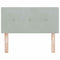 vidaXL Headboard Wall-mounted with Headboard Light grey 80 cm Velvet