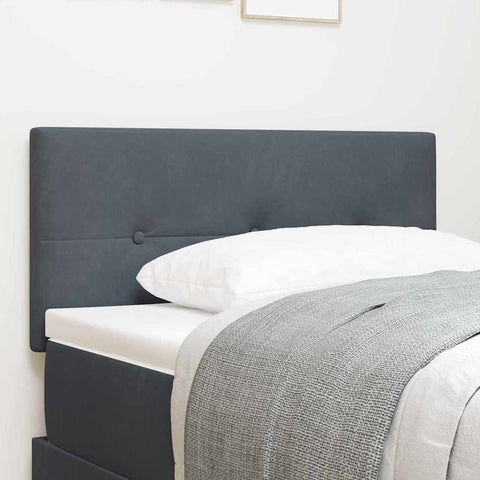 vidaXL Headboard Wall-mounted with Headboard Dark grey 80 cm Velvet