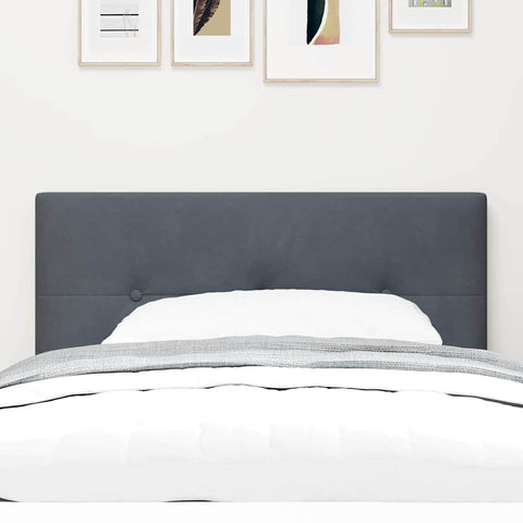 vidaXL Headboard Wall-mounted with Headboard Dark grey 80 cm Velvet