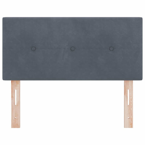 vidaXL Headboard Wall-mounted with Headboard Dark grey 80 cm Velvet