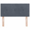 vidaXL Headboard Wall-mounted with Headboard Dark grey 80 cm Velvet