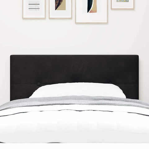vidaXL Headboard Wall-mounted with Headboard Manual Black 80 cm Velvet