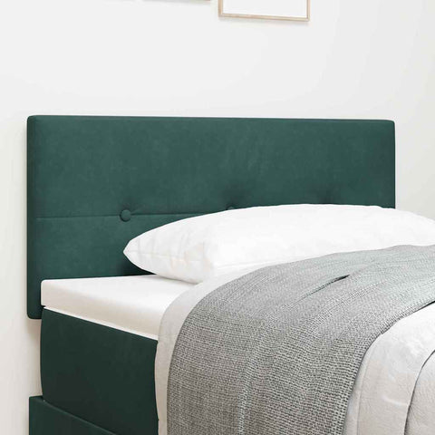 vidaXL Headboard Wall-mounted with Headboard Dark green 80 cm Velvet