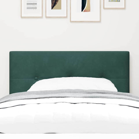 vidaXL Headboard Wall-mounted with Headboard Dark green 80 cm Velvet