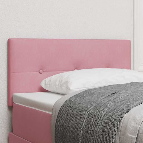vidaXL Headboard Wall-mounted with Headboard Manual Pink 80 cm Velvet