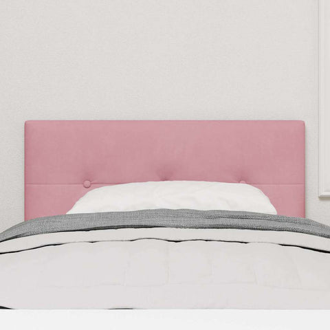 vidaXL Headboard Wall-mounted with Headboard Manual Pink 80 cm Velvet
