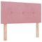 vidaXL Headboard Wall-mounted with Headboard Manual Pink 80 cm Velvet
