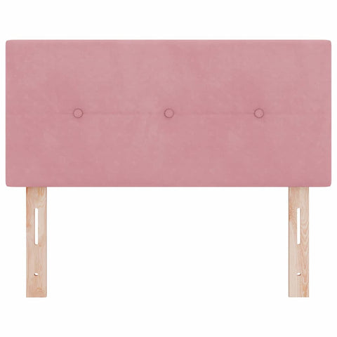 vidaXL Headboard Wall-mounted with Headboard Manual Pink 80 cm Velvet