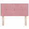 vidaXL Headboard Wall-mounted with Headboard Manual Pink 80 cm Velvet