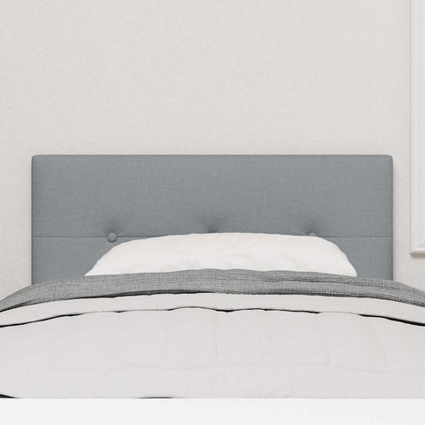 vidaXL Headboard Height Adjustable Manual Light grey 90 cm Fabric