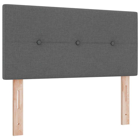 vidaXL Headboard Height Adjustable Manual Dark grey 90 cm Fabric