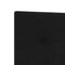 vidaXL Headboard Height Adjustable with Headboard Black 90 cm Fabric