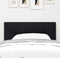 vidaXL Headboard Height Adjustable with Headboard Black 90 cm Fabric