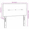 vidaXL Headboard Height Adjustable with Headboard Black 90 cm Fabric