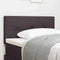 vidaXL Headboard Height Adjustable Manual Dark brown 90 cm Fabric
