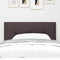 vidaXL Headboard Height Adjustable Manual Dark brown 90 cm Fabric