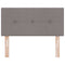 vidaXL Headboard Height Adjustable with Headboard Taupe 90 cm Fabric