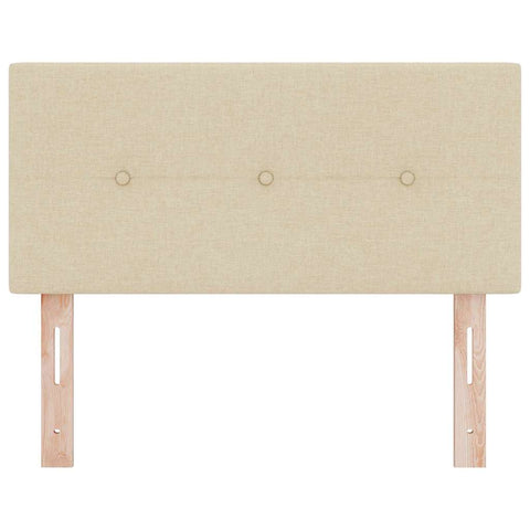 vidaXL Headboard Height Adjustable with Headboard Cream 90 cm Fabric