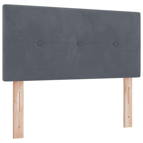 vidaXL Headboard Wall-mounted with Headboard Dark grey 100 cm Velvet
