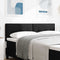 vidaXL Headboard Height Adjustable with Headboard Black 140 cm Fabric