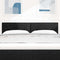 vidaXL Headboard Height Adjustable with Headboard Black 140 cm Fabric
