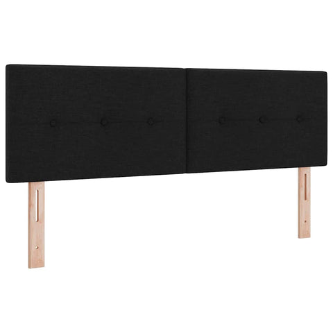 vidaXL Headboard Height Adjustable with Headboard Black 140 cm Fabric
