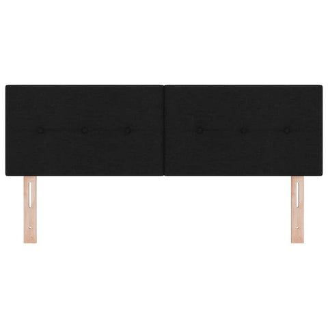 vidaXL Headboard Height Adjustable with Headboard Black 140 cm Fabric