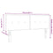 vidaXL Headboard Height Adjustable with Headboard Black 140 cm Fabric