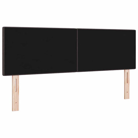 vidaXL Headboard Height Adjustable Manual Dark brown 140 cm Fabric