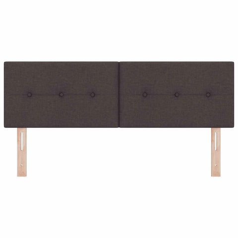 vidaXL Headboard Height Adjustable Manual Dark brown 140 cm Fabric