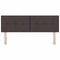vidaXL Headboard Height Adjustable Manual Dark brown 140 cm Fabric