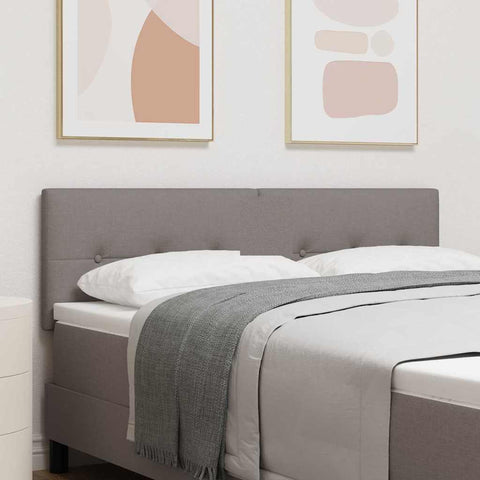 vidaXL Headboard Height Adjustable with Headboard Taupe 140 cm Fabric