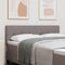 vidaXL Headboard Height Adjustable with Headboard Taupe 140 cm Fabric