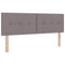 vidaXL Headboard Height Adjustable with Headboard Taupe 140 cm Fabric