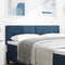 vidaXL Headboard Height Adjustable with Headboard Blue 140 cm Fabric