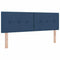 vidaXL Headboard Height Adjustable with Headboard Blue 140 cm Fabric