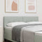 vidaXL Headboard Wall-mounted with Headboard Light grey 144 cm Velvet
