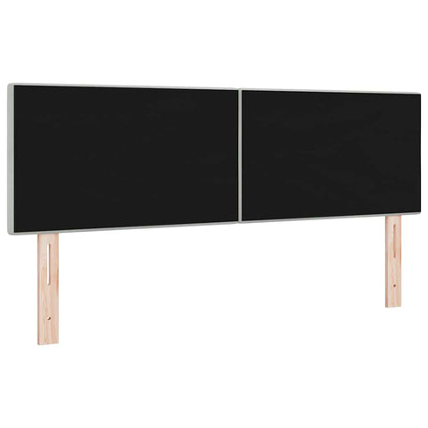 vidaXL Headboard Wall-mounted with Headboard Light grey 144 cm Velvet
