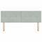 vidaXL Headboard Wall-mounted with Headboard Light grey 144 cm Velvet