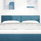 vidaXL Headboard Wall-mounted with Headboard Dark blue 144 cm Velvet