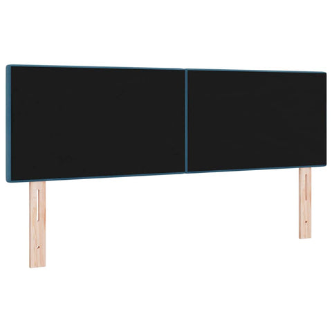 vidaXL Headboard Wall-mounted with Headboard Dark blue 144 cm Velvet