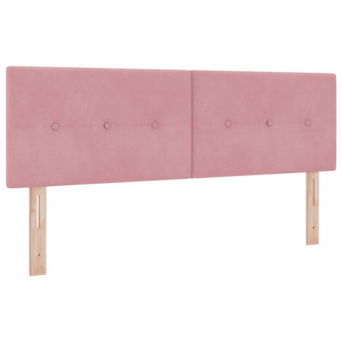 vidaXL Headboard Wall-mounted with Headboard Manual Pink 144 cm Velvet