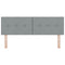 vidaXL Headboard Height Adjustable Manual Light grey 160 cm Fabric